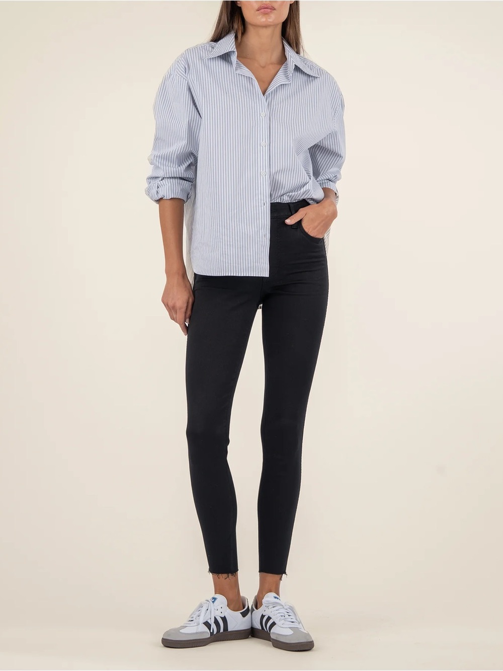 KUT FROM THE CLOTH (2) Donna High Rise Ankle Skinny Black High Stretch NWT